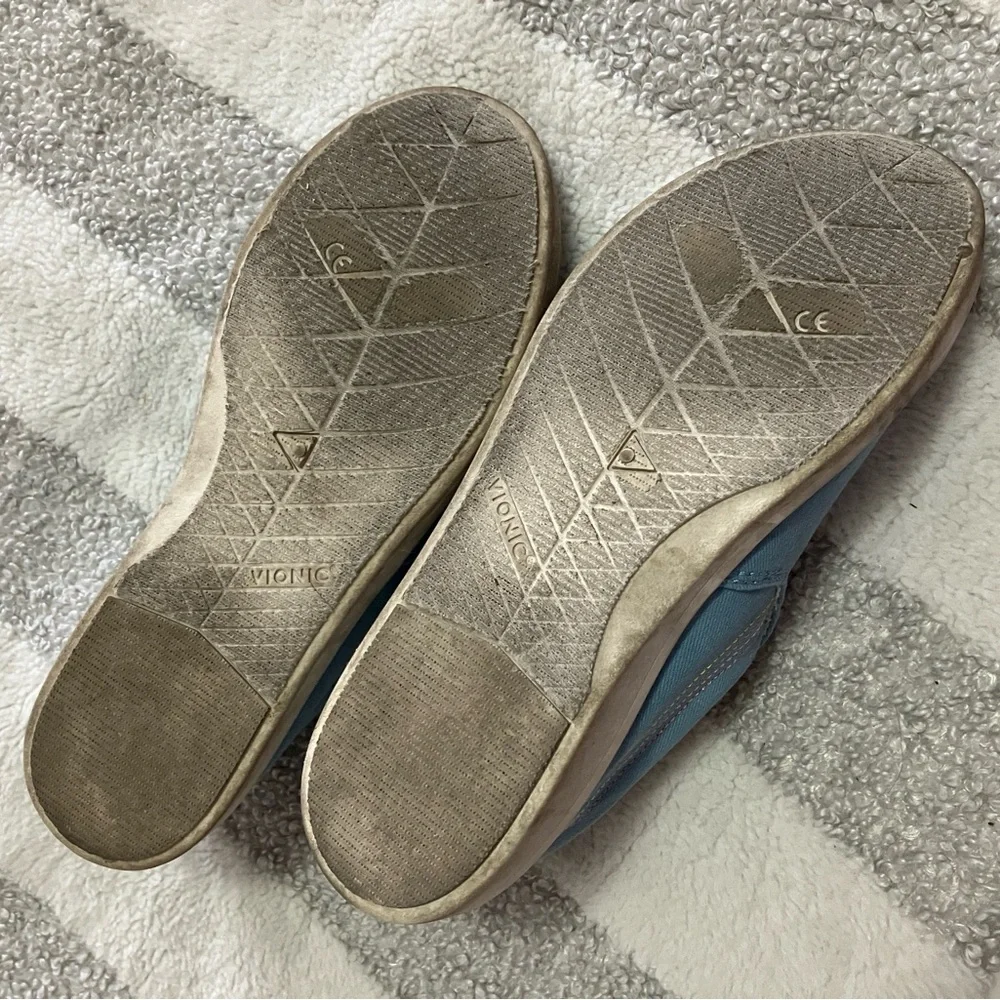 Vionic Sky Blue Canvas Slip-Ons - Picture 6 of 6